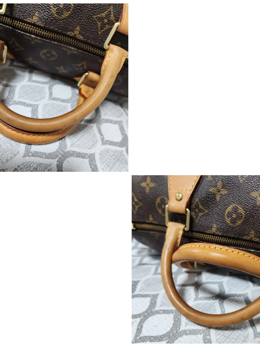 LOUIS VUITTON Monogram Speedy 30 Brown/Beige